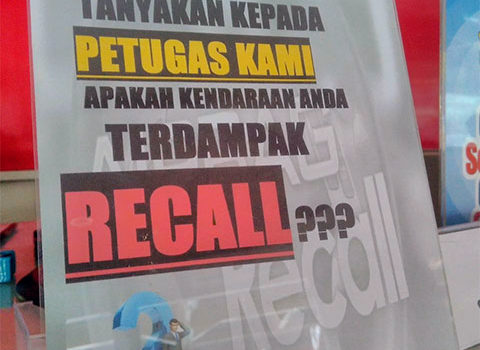 Recall Master Brake Honda BR-V Recall Master Brake Honda BR-V